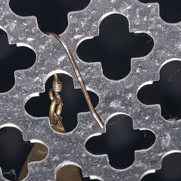 Gold filled long dangle earrings - Picture 3 of 5